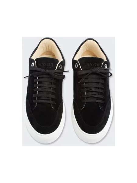 Sneakersy Mason Garments skórzane czarne