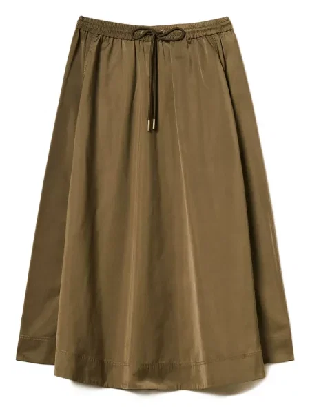 Fustă midi Twinset până la genunchi verde