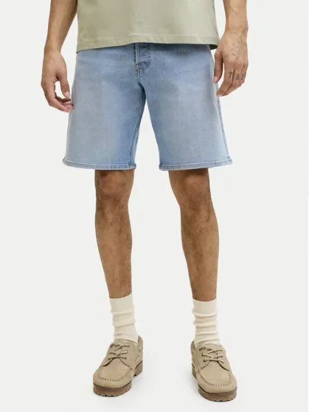 Jack & Jones Pantaloni scurți de blugi Rick Original albastru