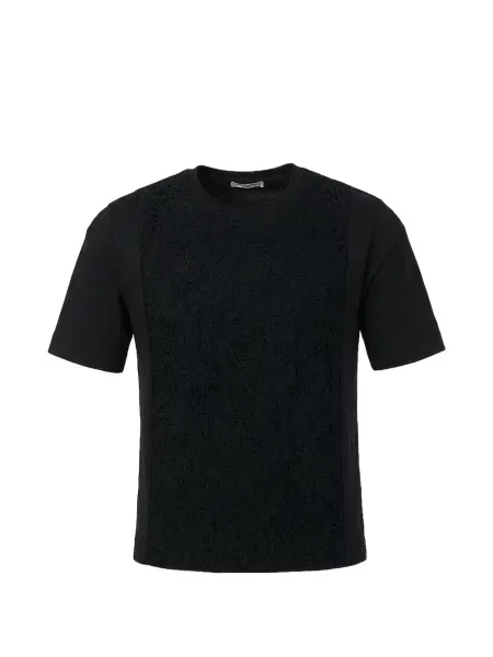 Tricou Valentino Garavani din dantelă negru