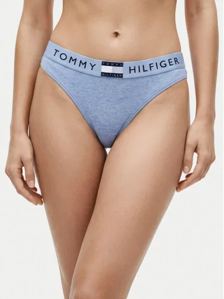 Tommy Hilfiger Underwear Tangá CLASSIC svetlomodrá / tmavomodrá modrá