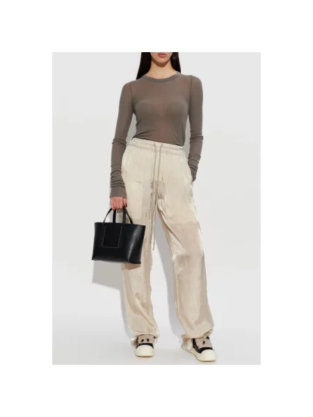 Spodnie Rick Owens beżowe