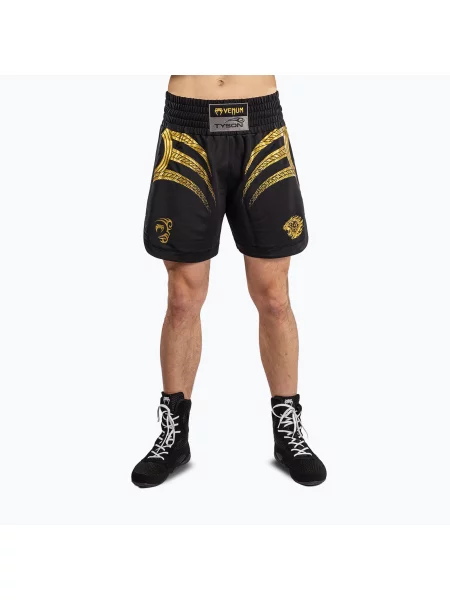 Pantaloni scurți de antrenament pentru bărbați Venum x Mike Tyson Tiger black/gold negru