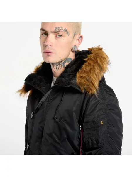 ALPHA INDUSTRIES Geacă de iarnă roșu alb negru