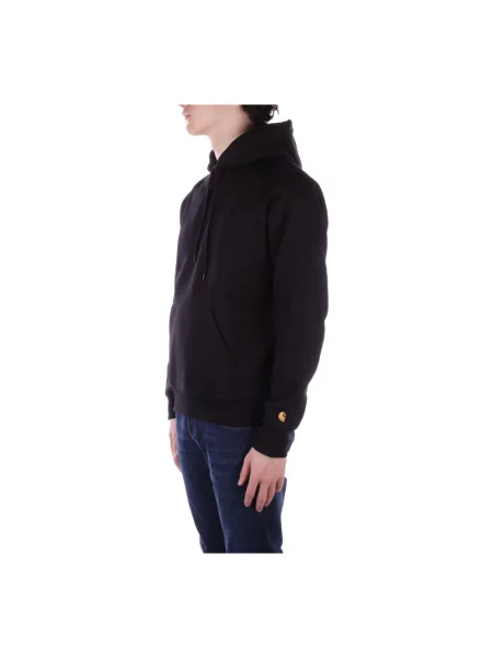 Bluza z kapturem Carhartt Wip z kapturem z nadrukiem czarna