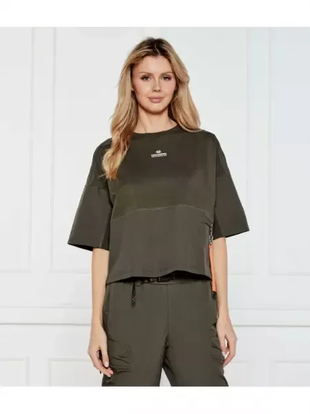 PARAJUMPERS Tricou NEW BRANDY | Oversize fit verde