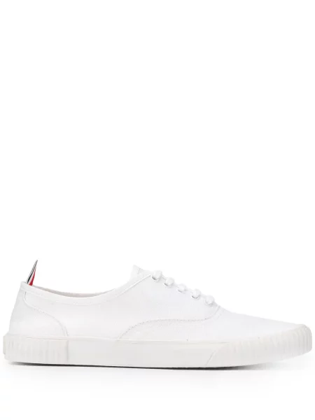 Sneakerși Thom Browne din canvas alb