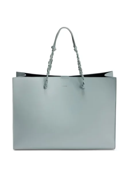 Geantă shopper Jil Sander din piele albastru