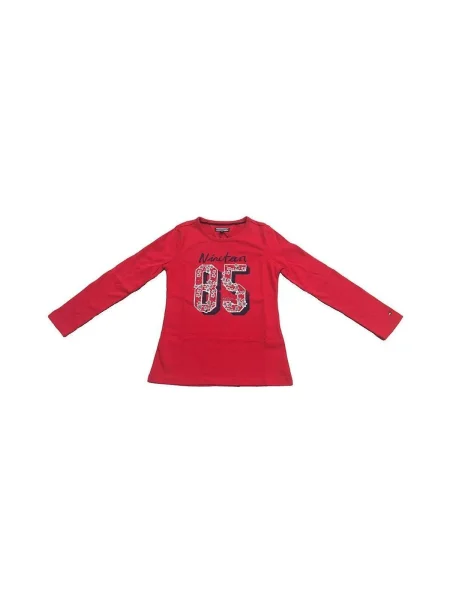Tricou copii Tommy Hilfiger roșu