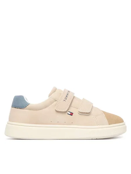 Sportcipők Tommy Hilfiger Low Cut Velcro Sneaker S bézs
