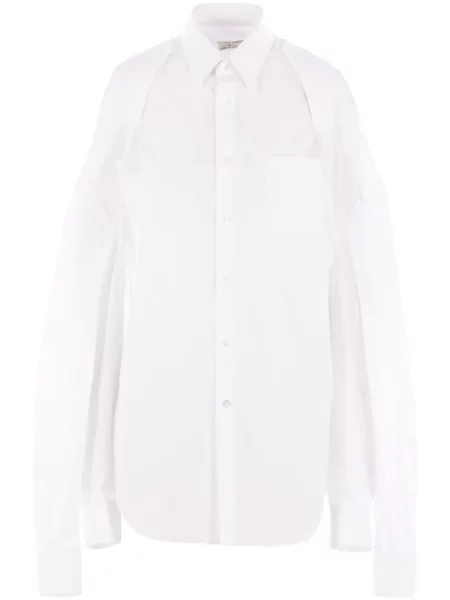 Cămașă Comme Des Garçons din poplin alb