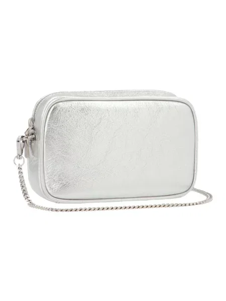Torebka crossbody Golden Goose skórzana szara