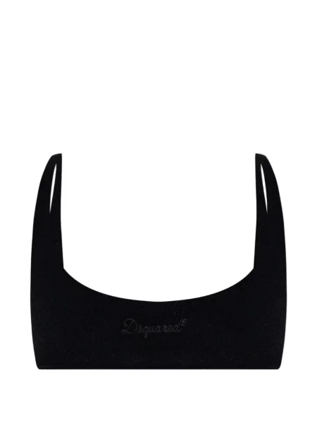 Top Dsquared2 cu broderie negru