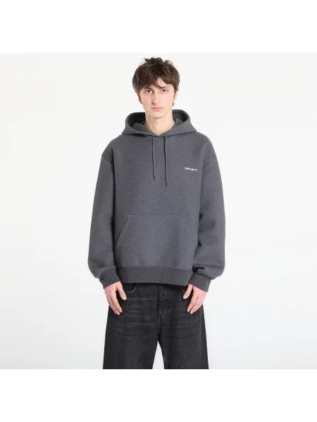 Bluza Carhartt WIP Hooded Alda Sweat UNISEX Black/ White L szara