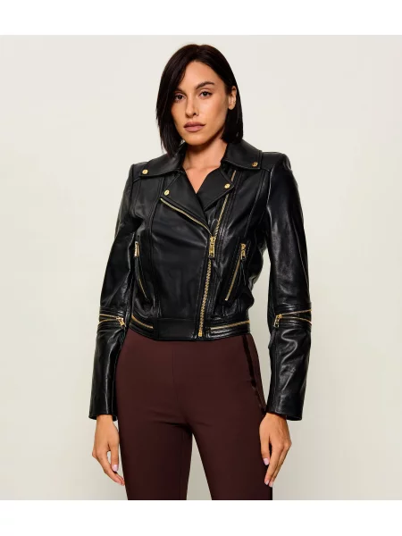 Elisabetta Franchi Geacă de piele negru