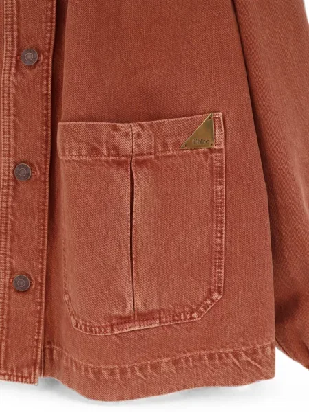 Geacă de blugi Chloé maro