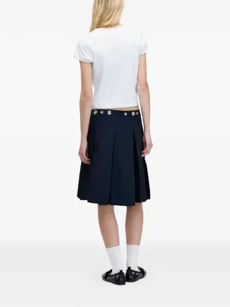 Plisuotas plisuotas sijonas Marc Jacobs iki kelių mėlyna