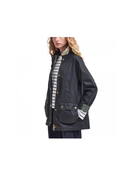 Woskowana parka Barbour zielona