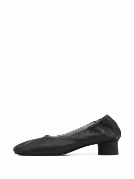 Pantofi cu toc Bimba Y Lola din piele cu volane maro