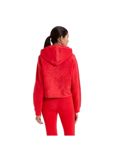 Bluza DIADORA L. HOODIE CROP MANIFESTO czerwona
