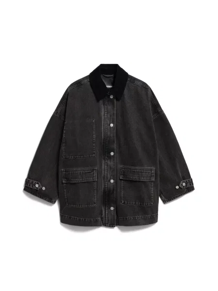 ARMEDANGELS Geacă de primăvară-toamnă denim negru