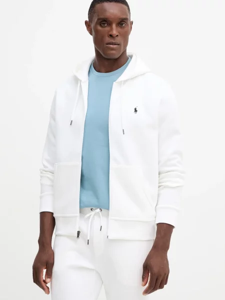 Polo Ralph Lauren hanorac cu și glugă alb
