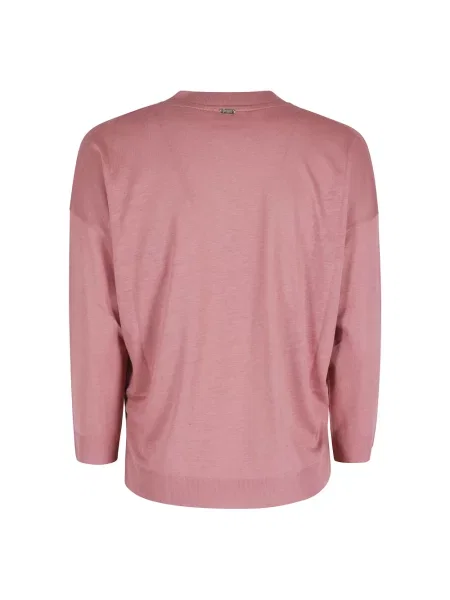 Dzianinowy sweter Herno różowy