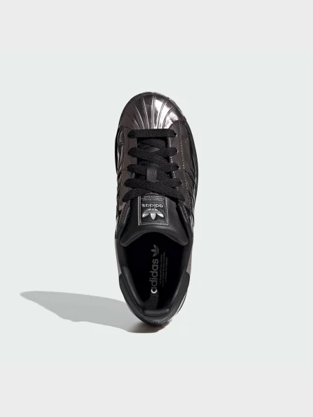 Кожаные повседневные кроссовки Adidas Superstar черные