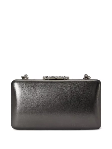 Kožené psaníčko Lauren Ralph Lauren šedé