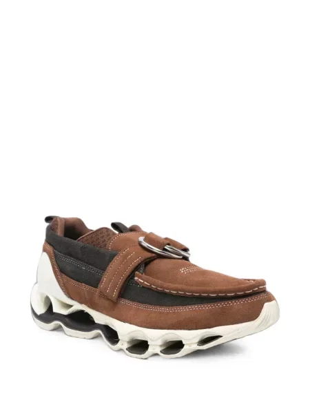 Sneakerși Mizuno cu cataramă maro