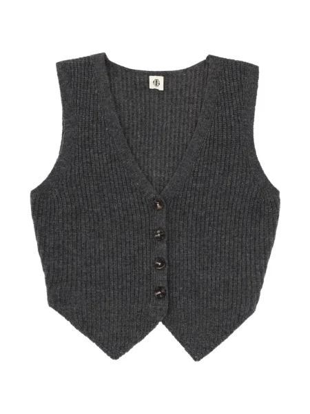 Vestă The Garment cu decolteu în V gri