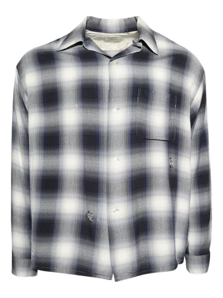 Карирана риза Saint Mxxxxxx с принт синьо