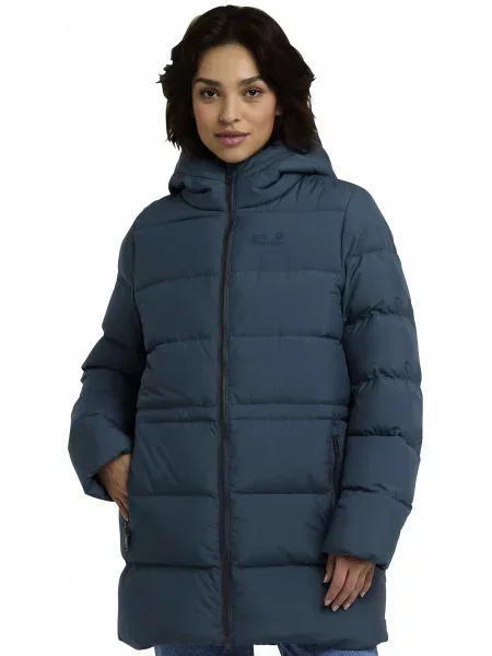 Пуховик Jack Wolfskin Frozen palace long jkt w rds синій