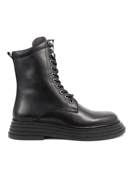 Buty do kostki Sergio Moretti skórzane czarne