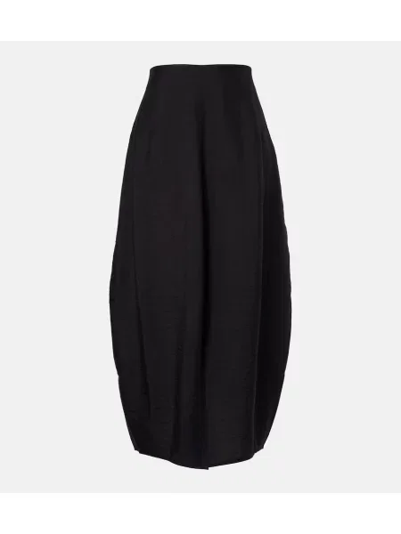 Fusta maxi Toteme de mătase negru