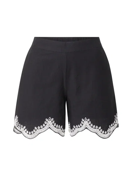 VERO MODA Pantaloni VMDIANA negru alb