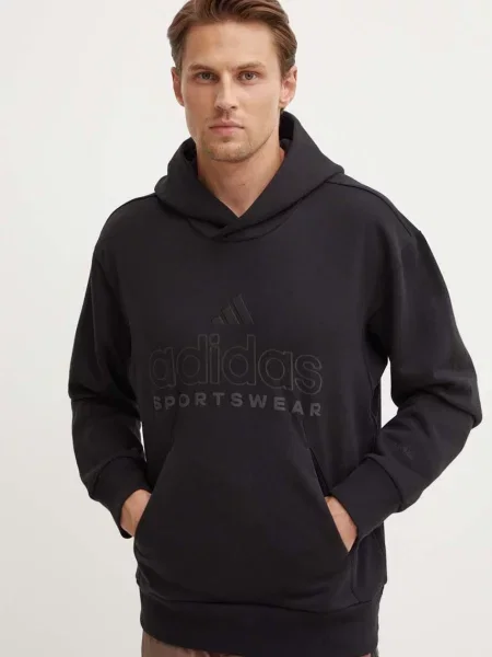 Pulover adidas All SZN s kapuco črna