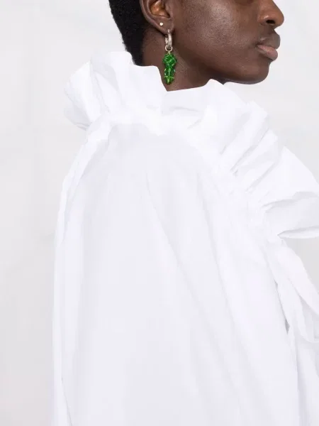 Bluzka Patou z falbankami biała