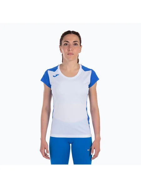 Tricou de alergare pentru femei Joma Record II alb/royal alb