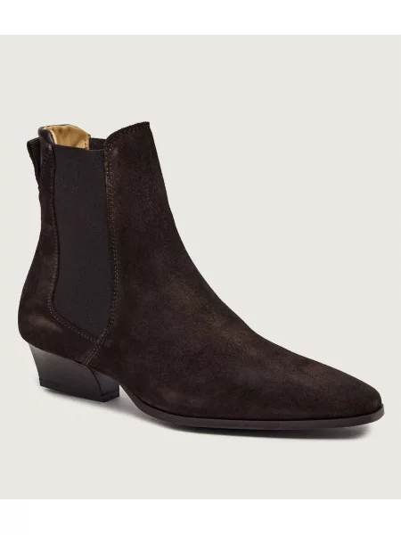 Gant Ghete chelsea Bassotte | piele întoarsă maro
