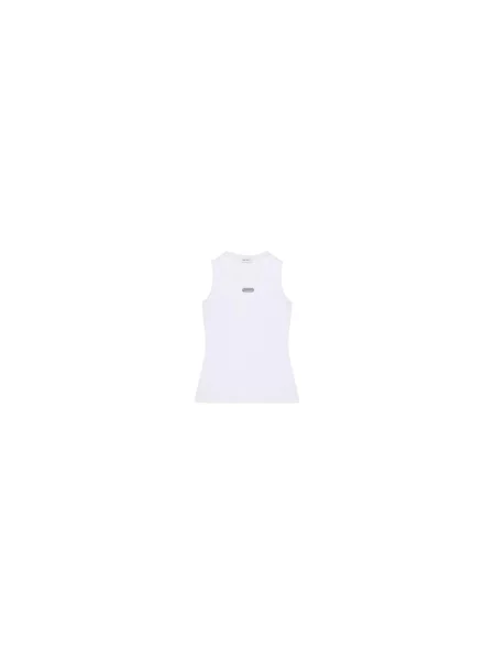 Top Alexander Mcqueen na ramiączkach biały