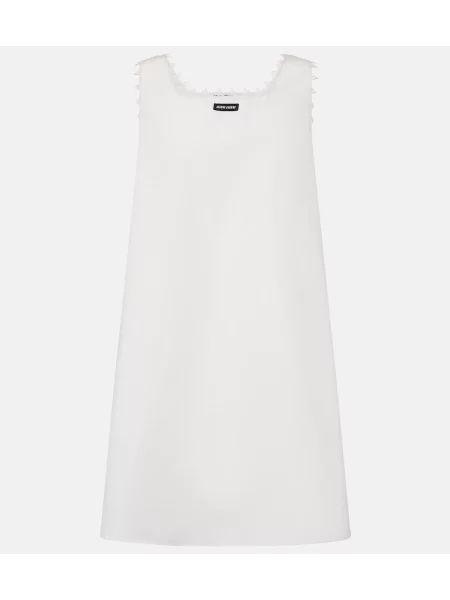 Rochie Miu Miu cu broderie de in alb