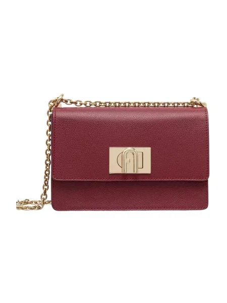 Furla torebka crossbody skórzana brązowa