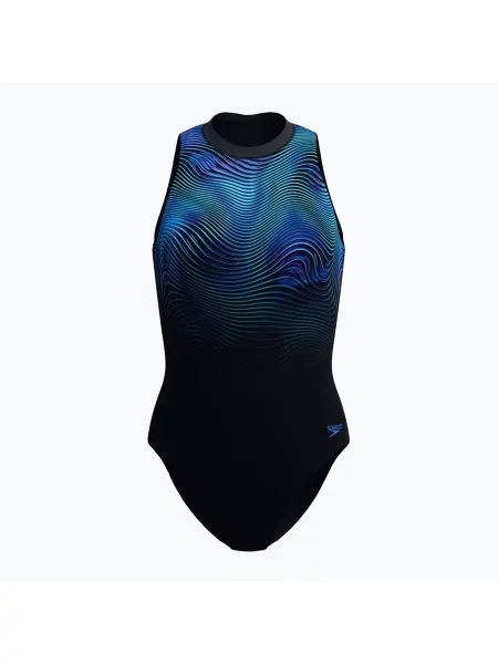 Costum de baie întreg pentru femei Speedo Print Hydrasuit anthracite