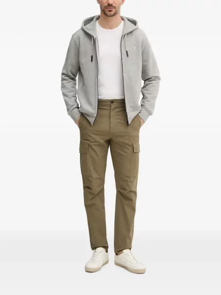 Hanorac cu glugă Trussardi cu broderie gri