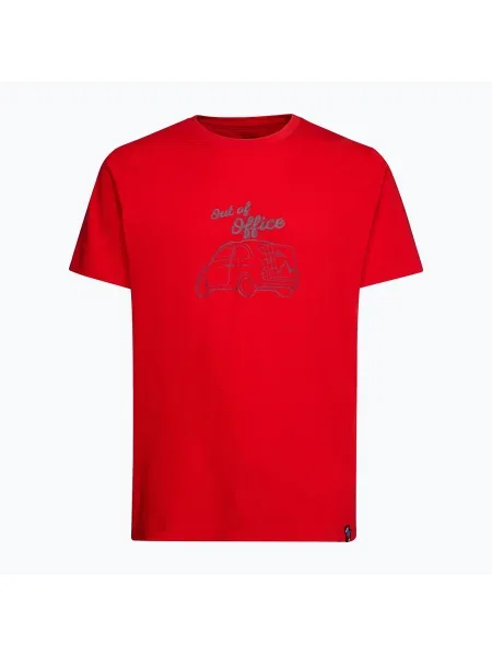 Férfi póló La Sportiva Cinquecento mountain red. Méret: S piros