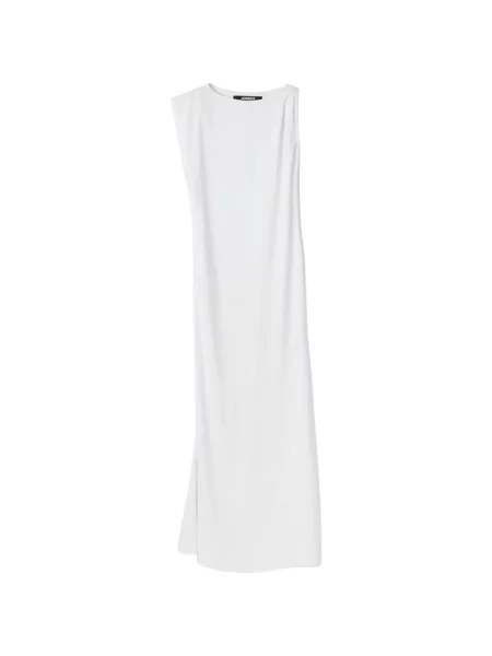 Rochie maxi Jacquemus fără mâneci alb