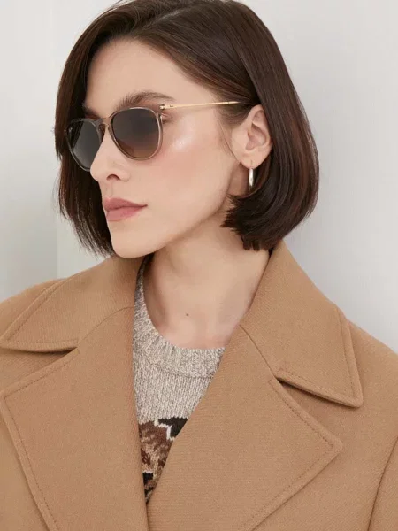Sluneční brýle Ray-Ban hnědá zelené