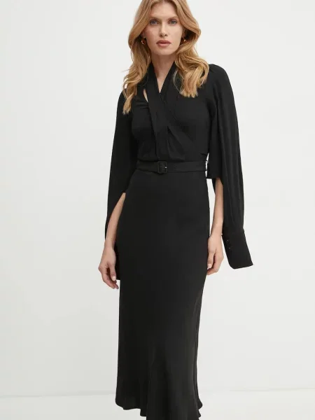 Patou rochie maxi evazati negru