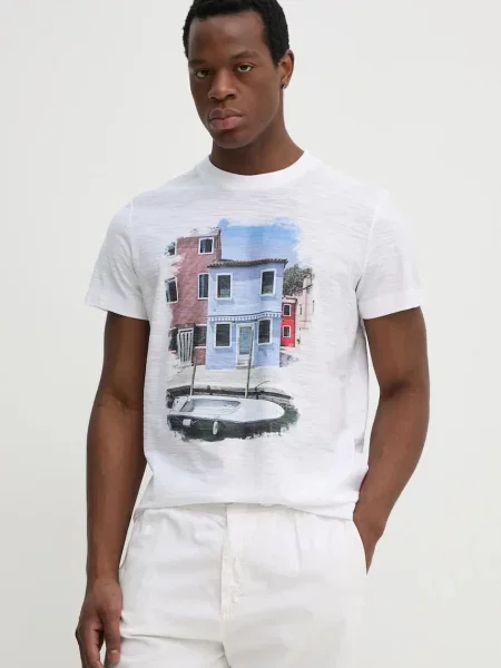 Дънки Joop! с принт бяло